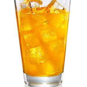 Glass of orange soda