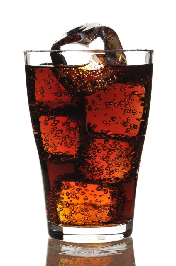 Glass with cola